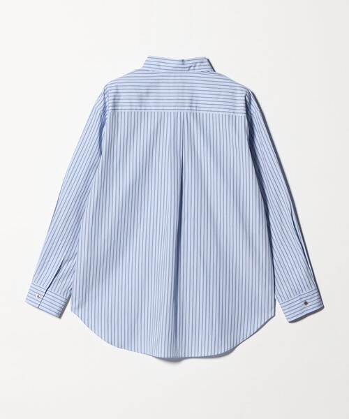 6（ロク）の「＜6(ROKU)＞コットン ストライプ シャツ（シャツ/ブラウス・レディース・ベージュ/コバルトブルー・FREE）」の13枚目の写真