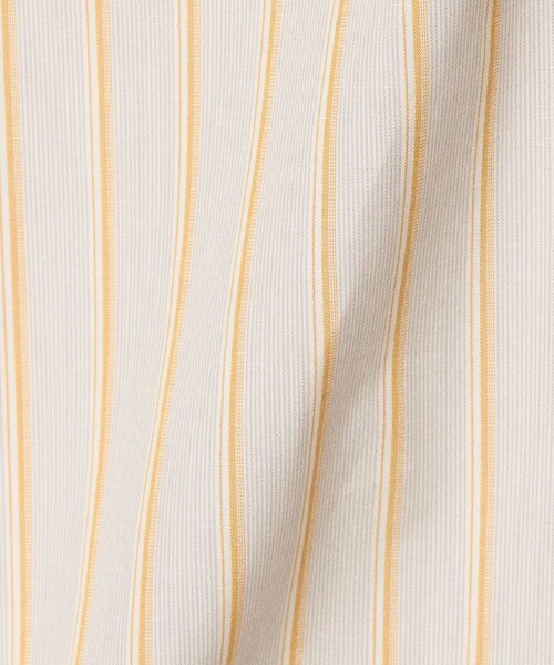 6（ロク）の「＜6(ROKU)＞コットン ストライプ シャツ（シャツ/ブラウス・レディース・ベージュ/コバルトブルー・FREE）」の5枚目の写真