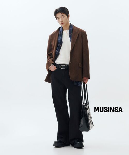 EXCONTAINER(エックスコンテナ)の「グランジポケットフレアデニムパンツ(ブラック)(デニムパンツ・メンズ・その他・SMALL/MEDIUM/LARGE/X-LARGE)」の5枚目の写真