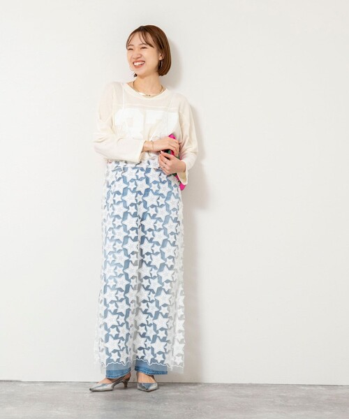 Rie Miller(リエミラー)の「45th limited editionウォッシャブルスターフリンジキャミワンピース(ワンピース・レディース・ブラック/ホワイト・38)」の12枚目の写真