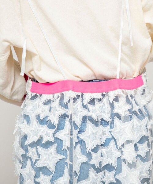 Rie Miller(リエミラー)の「45th limited editionウォッシャブルスターフリンジキャミワンピース(ワンピース・レディース・ブラック/ホワイト・38)」の20枚目の写真