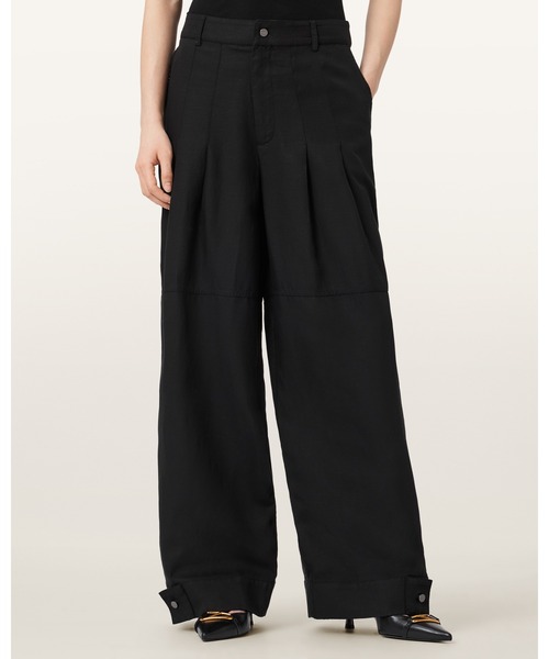 ALLSAINTS(オールセインツ)の「SHERELL BARREL LEG TROUSERS | SHERELL バレル レッグ トラウザー(その他パンツ・レディース・ブラック・4/6/8/10)」の2枚目の写真