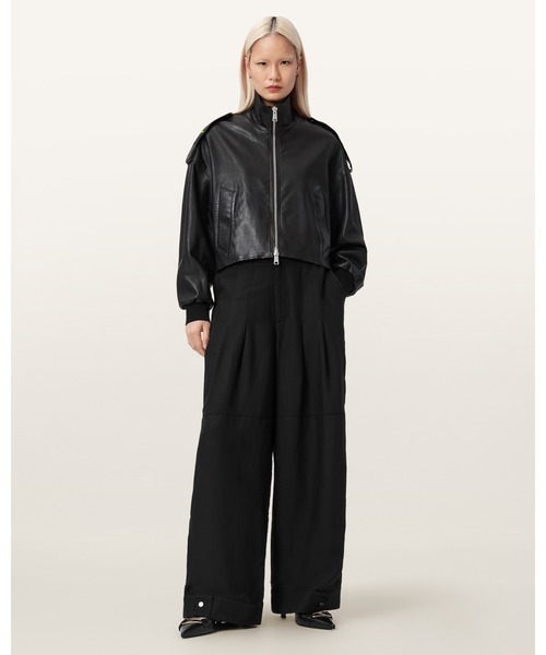 ALLSAINTS(オールセインツ)の「SHERELL BARREL LEG TROUSERS | SHERELL バレル レッグ トラウザー(その他パンツ・レディース・ブラック・4/6/8/10)」の4枚目の写真