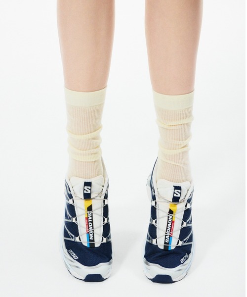 emmi(エミ)の「シアーハイソックス(ソックス/靴下・レディース・ブラウン/ライトブルー/イエロー・F)」の12枚目の写真