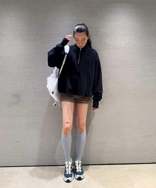 emmi(エミ)の「シアーハイソックス(ソックス/靴下・レディース・ブラウン/ライトブルー/イエロー・F)」の13枚目の写真