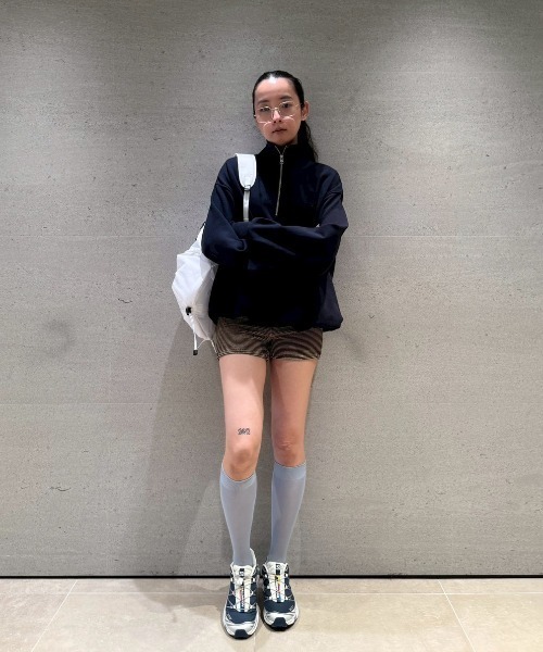 emmi(エミ)の「シアーハイソックス(ソックス/靴下・レディース・ブラウン/ライトブルー/イエロー・F)」の14枚目の写真