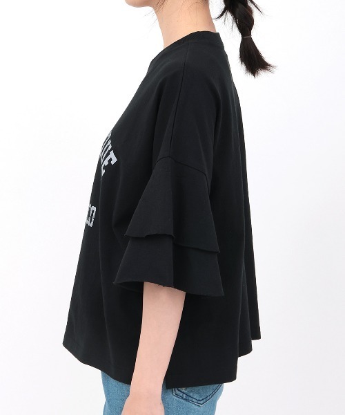 チチカカ(チチカカ)の「Orale! ラッフルスリーブTシャツ(Tシャツ/カットソー・レディース・グリーン/ホワイト/ブラック・FREE)」の11枚目の写真