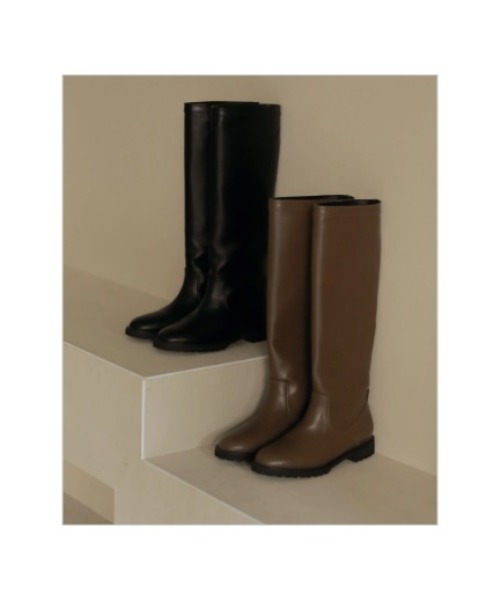 KALENO（カレノ）の「rugged sole long boots（ブーツ・レディース・ブラック/ブラウン・23.0cm/25.0cm）」の2枚目の写真
