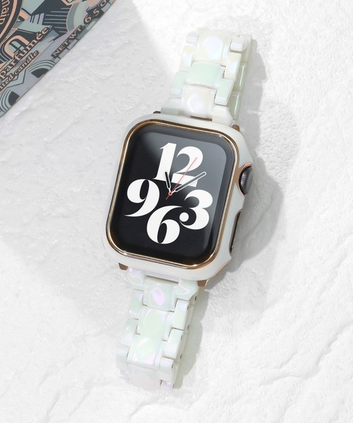 Urban Coral(アーバンコーラル)の「Apple Watch Band / アップルウォッチ スリムレジンバンド / Urban Coral(デジタル腕時計・レディース・クリア/ブラック/ホワイト/コーラルピンク・40mm)」の9枚目の写真