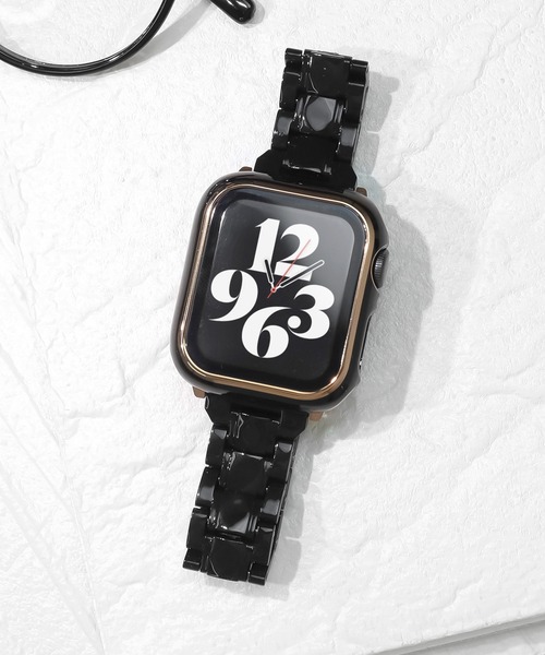 Urban Coral(アーバンコーラル)の「Apple Watch Band / アップルウォッチ スリムレジンバンド / Urban Coral(デジタル腕時計・レディース・クリア/ブラック/ホワイト/コーラルピンク・40mm)」の10枚目の写真