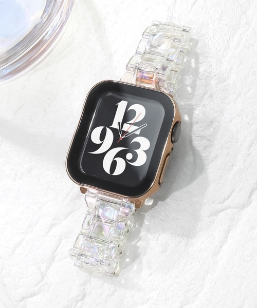 Urban Coral(アーバンコーラル)の「Apple Watch Band / アップルウォッチ スリムレジンバンド / Urban Coral(デジタル腕時計・レディース・クリア/ブラック/ホワイト/コーラルピンク・40mm)」の11枚目の写真