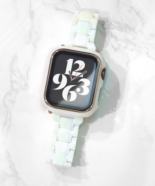 Urban Coral(アーバンコーラル)の「Apple Watch Band / アップルウォッチ スリムレジンバンド / Urban Coral(デジタル腕時計・レディース・クリア/ブラック/ホワイト/コーラルピンク・40mm)」の12枚目の写真