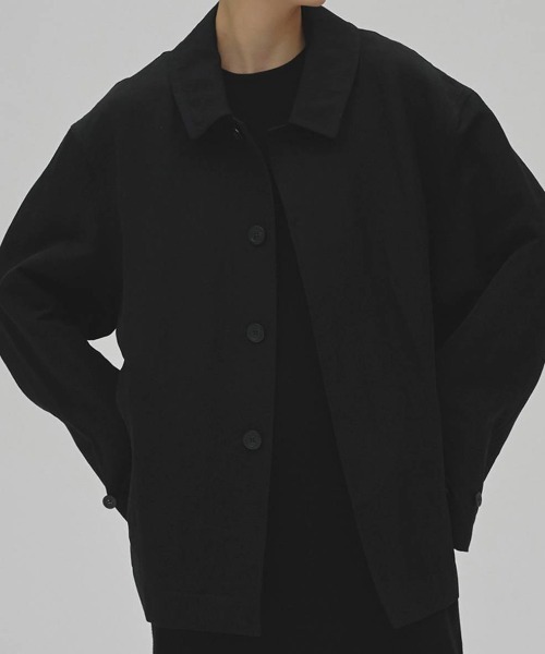 TODAYFUL(トゥデイフル)の「【TODAYFUL/トゥデイフル】Soutiencollar Washed Jacket/ステンカラーウォッシュドジャケット(テーラードジャケット・レディース・アイボリー/ブラック・38/36)」の1枚目の写真