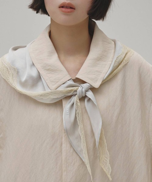 TODAYFUL(トゥデイフル)の「【TODAYFUL/トゥデイフル】Soutiencollar Washed Jacket/ステンカラーウォッシュドジャケット(テーラードジャケット・レディース・アイボリー/ブラック・38/36)」の4枚目の写真