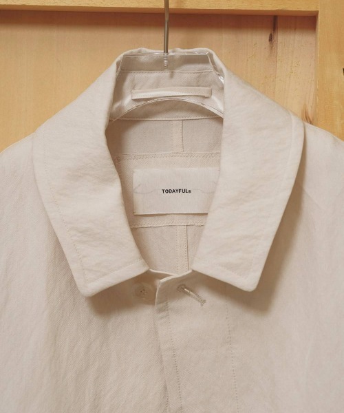 TODAYFUL(トゥデイフル)の「【TODAYFUL/トゥデイフル】Soutiencollar Washed Jacket/ステンカラーウォッシュドジャケット(テーラードジャケット・レディース・アイボリー/ブラック・38/36)」の11枚目の写真