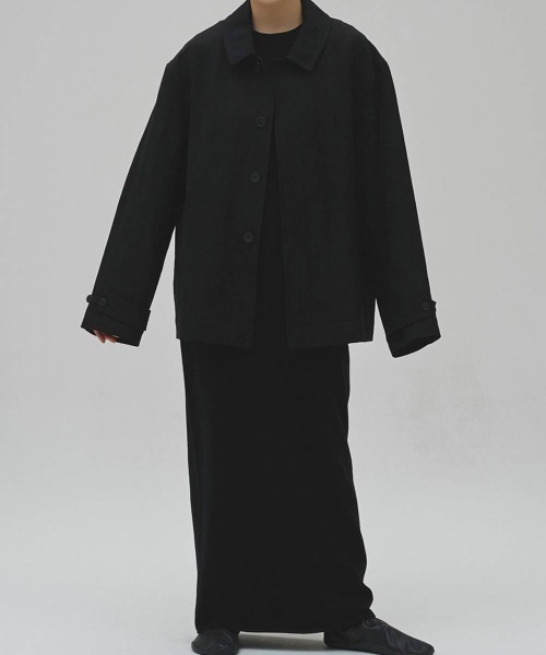TODAYFUL(トゥデイフル)の「【TODAYFUL/トゥデイフル】Soutiencollar Washed Jacket/ステンカラーウォッシュドジャケット(テーラードジャケット・レディース・アイボリー/ブラック・38/36)」の12枚目の写真