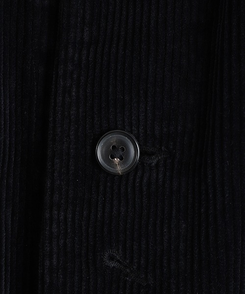 PORTER CLASSIC（ポータークラシック）の「Porter Classic / ポータークラシック：CORDUROY FRENCH JACKET WATCH CHAIN ITEM：PC-018-3523[COR]（その他アウター・メンズ・ブラック・L）」の3枚目の写真