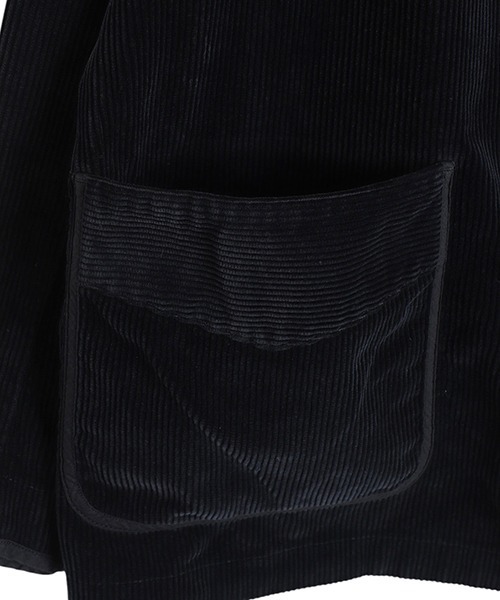 PORTER CLASSIC（ポータークラシック）の「Porter Classic / ポータークラシック：CORDUROY FRENCH JACKET WATCH CHAIN ITEM：PC-018-3523[COR]（その他アウター・メンズ・ブラック・L）」の4枚目の写真