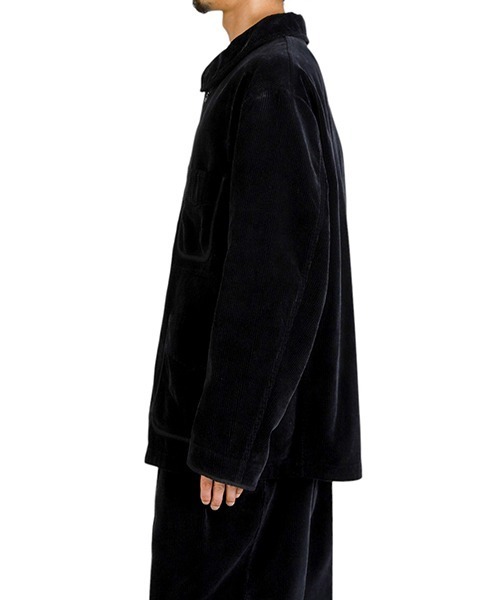 PORTER CLASSIC（ポータークラシック）の「Porter Classic / ポータークラシック：CORDUROY FRENCH JACKET WATCH CHAIN ITEM：PC-018-3523[COR]（その他アウター・メンズ・ブラック・L）」の10枚目の写真