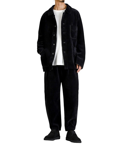 PORTER CLASSIC（ポータークラシック）の「Porter Classic / ポータークラシック：CORDUROY FRENCH JACKET WATCH CHAIN ITEM：PC-018-3523[COR]（その他アウター・メンズ・ブラック・L）」の12枚目の写真