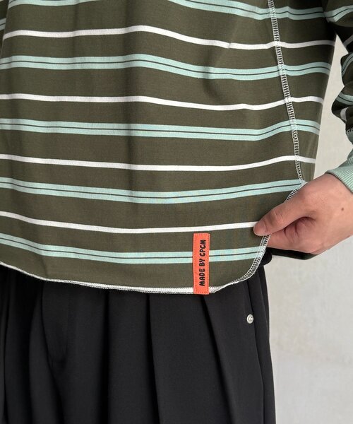 CPCM（シーピーシーエム）の「レイヤードボーダーロンT（Tシャツ/カットソー・メンズ・グリーン/ブラウン/レッド・FREE）」の14枚目の写真