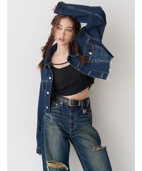 EVRIS（エヴリス）の「オリジナルスタッズバックルベルト（ベルト・レディース・ブラック/ブラウン・FREE）」の5枚目の写真