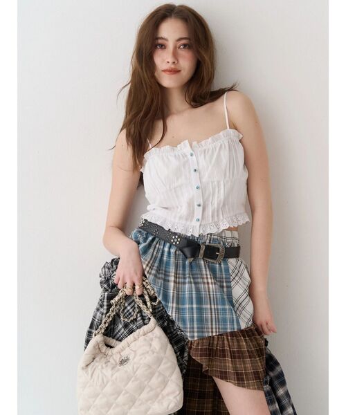 EVRIS（エヴリス）の「オリジナルスタッズバックルベルト（ベルト・レディース・ブラック/ブラウン・FREE）」の7枚目の写真