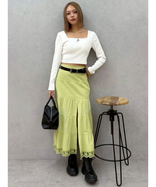 EVRIS（エヴリス）の「オリジナルスタッズバックルベルト（ベルト・レディース・ブラック/ブラウン・FREE）」の18枚目の写真