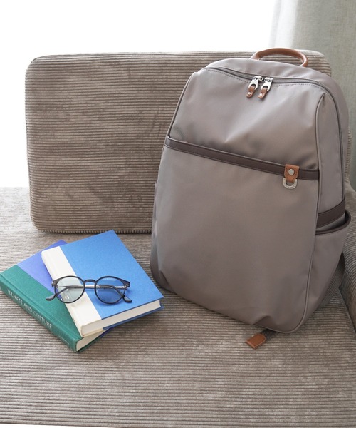 PROGRES(プログレ)の「リュックサック アベス 18L A4サイズ エアメッシュ 20184(バックパック/リュック・レディース・ブラック/ダークベージュ/ブラウン・FREE)」の8枚目の写真
