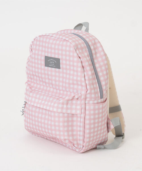 and D. petit main（アンドディープティマイン）の「【365D】デイリーアソートガラリュック（バックパック/リュック・キッズ・サックスブルー/カーキ/ブラック/ピンク/チャコール・F）」の5枚目の写真