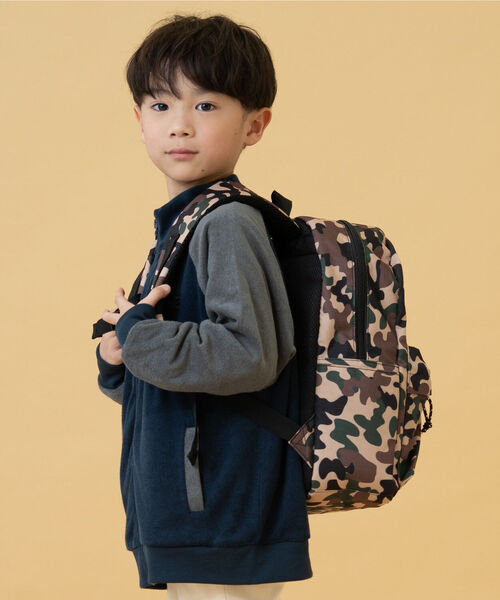 and D. petit main（アンドディープティマイン）の「【365D】デイリーアソートガラリュック（バックパック/リュック・キッズ・サックスブルー/カーキ/ブラック/ピンク/チャコール・F）」の7枚目の写真