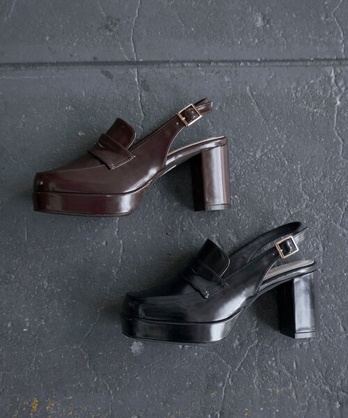 Mavie..7(メヴィセットゥ)の「【Mavie..7】バックストラップローファー(ローファー・レディース・ダークブラウン/ブラック・SMALL/LARGE/MEDIUM)」の5枚目の写真