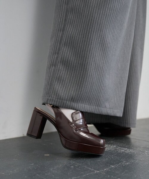 Mavie..7(メヴィセットゥ)の「【Mavie..7】バックストラップローファー(ローファー・レディース・ダークブラウン/ブラック・SMALL/LARGE/MEDIUM)」の13枚目の写真