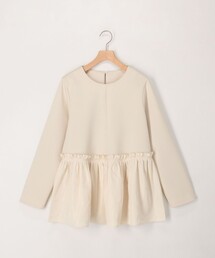 MICO COULIER | 綿タッチダンボールニットブラウス(シャツ/ブラウス)