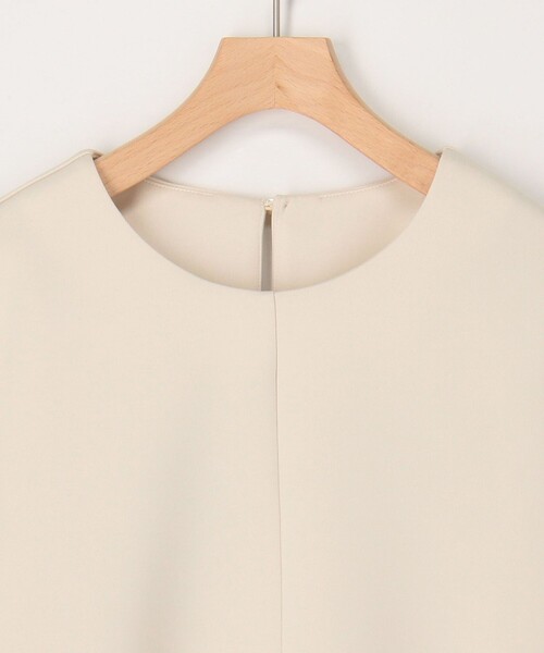MICO COULIER（ミコクリエ）の「綿タッチダンボールニットブラウス（シャツ/ブラウス・レディース・キナリ/ネイビー・38）」の16枚目の写真