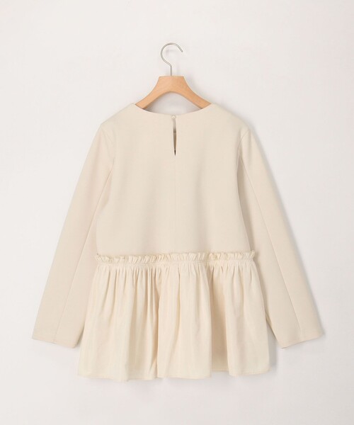 MICO COULIER（ミコクリエ）の「綿タッチダンボールニットブラウス（シャツ/ブラウス・レディース・キナリ/ネイビー・38）」の20枚目の写真