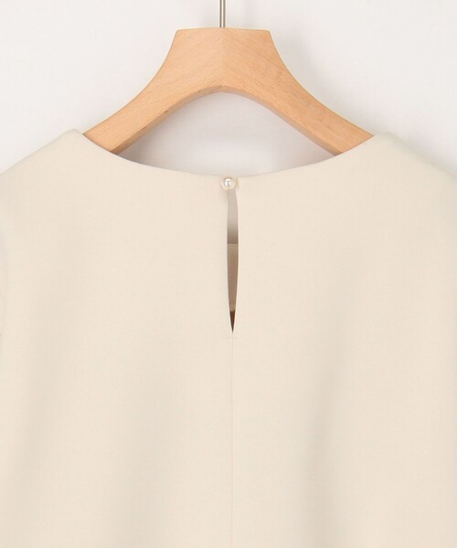 MICO COULIER（ミコクリエ）の「綿タッチダンボールニットブラウス（シャツ/ブラウス・レディース・キナリ/ネイビー・38）」の21枚目の写真