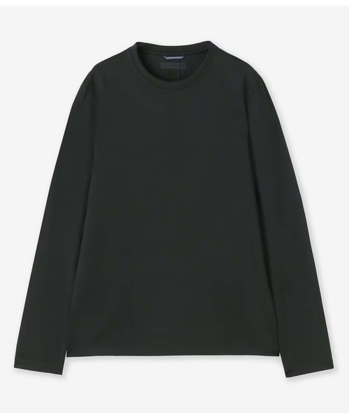 junhashimoto(ジュンハシモト)の「WASHABLE WOOL C L/S(Tシャツ/カットソー・メンズ・ブラック/ホワイト・4/3)」の1枚目の写真