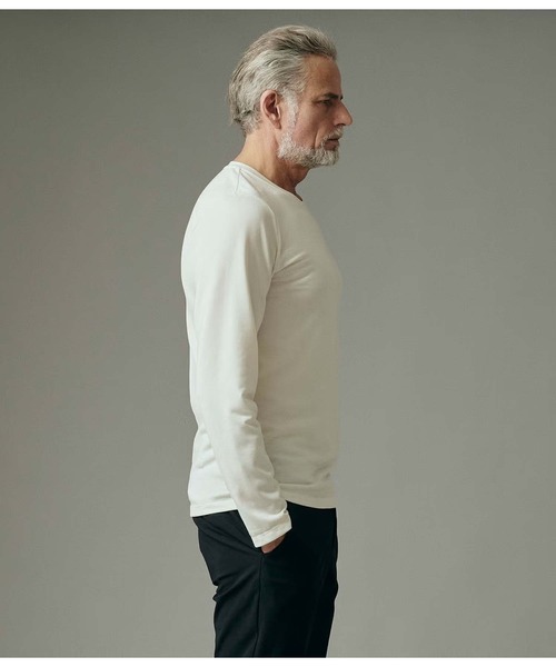 junhashimoto(ジュンハシモト)の「WASHABLE WOOL C L/S(Tシャツ/カットソー・メンズ・ブラック/ホワイト・4/3)」の13枚目の写真