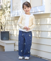 petit main | 花刺しゅうデニムパンツ(デニムパンツ)