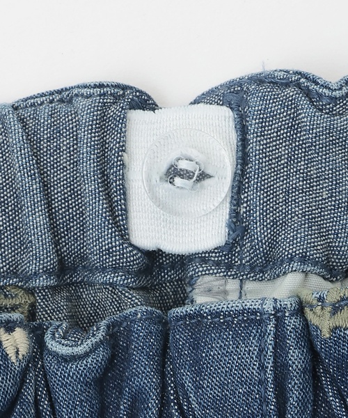 petit main（プティマイン）の「花刺しゅうデニムパンツ（デニムパンツ・キッズ・ブルー/サックスブルー/アイボリー・90cm/120cm/130cm/100cm/110cm）」の11枚目の写真