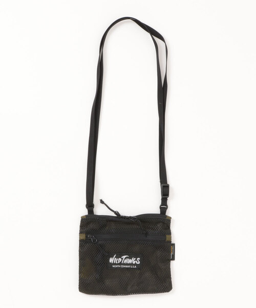 WILD THINGS(ワイルドシングス)の「超軽量!なんと47g!【WILD THINGS】LIGHT SHOULDER POUCH S 超軽量 2層ポケット ミニショルダー(ショルダーバッグ・レディース・ブラック/カーキ/クリアブラウン/パープル/ターコイズブルー/イエロー・ONE SIZE)」の3枚目の写真