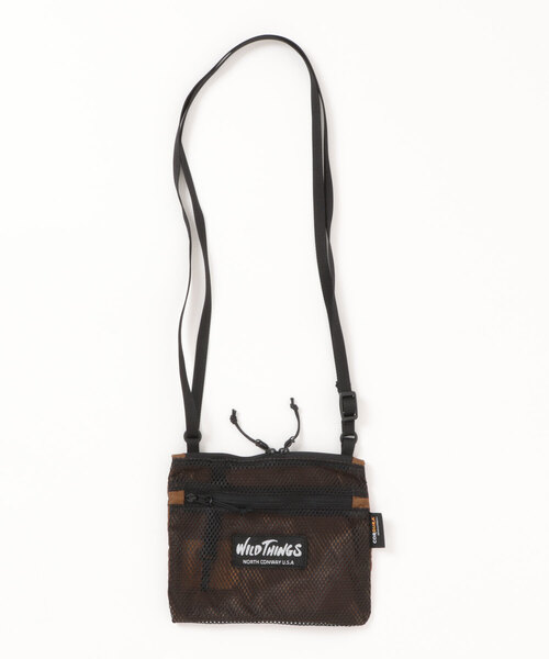 WILD THINGS(ワイルドシングス)の「超軽量!なんと47g!【WILD THINGS】LIGHT SHOULDER POUCH S 超軽量 2層ポケット ミニショルダー(ショルダーバッグ・レディース・ブラック/カーキ/クリアブラウン/パープル/ターコイズブルー/イエロー・ONE SIZE)」の2枚目の写真
