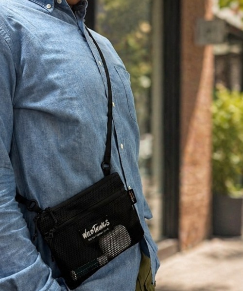 WILD THINGS(ワイルドシングス)の「超軽量!なんと47g!【WILD THINGS】LIGHT SHOULDER POUCH S 超軽量 2層ポケット ミニショルダー(ショルダーバッグ・レディース・ブラック/カーキ/クリアブラウン/パープル/ターコイズブルー/イエロー・ONE SIZE)」の14枚目の写真
