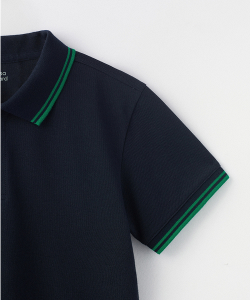 MUSINSA STANDARD KIDS（ムシンサスタンダードキッズ）の「[クールスタンダード] プレッピー ピケ ポロシャツ [ネイビー]（ポロシャツ・レディース・その他・110/120/130/140/150/160）」の6枚目の写真