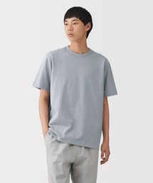 紳士 洗いざらし太番手クルーネック半袖Tシャツ