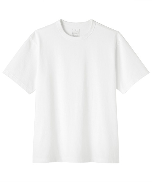 無印良品(ムジルシリョウヒン)の「紳士 洗いざらし太番手クルーネック半袖Tシャツ(Tシャツ/カットソー・メンズ・ダークグレー/キナリ/ブルー系/ホワイト/ダークネイビー/ライトブルー/ブラック/ダークグリーン・S/M/L/XL)」の15枚目の写真