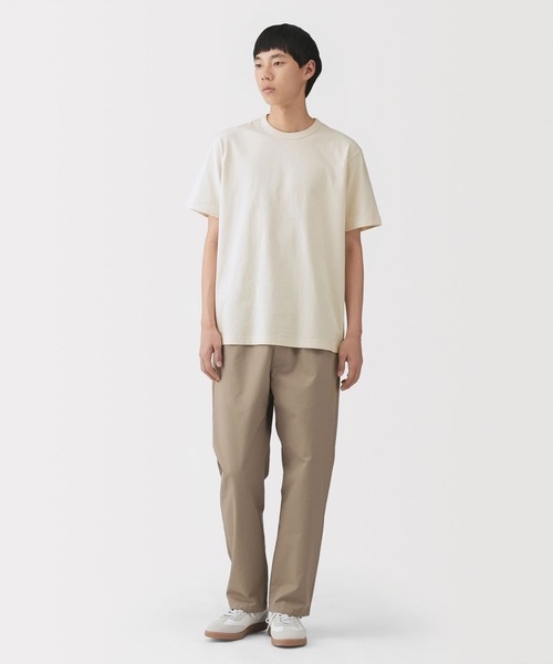 無印良品(ムジルシリョウヒン)の「紳士 洗いざらし太番手クルーネック半袖Tシャツ(Tシャツ/カットソー・メンズ・ダークグレー/キナリ/ブルー系/ホワイト/ダークネイビー/ライトブルー/ブラック/ダークグリーン・S/M/L/XL)」の11枚目の写真