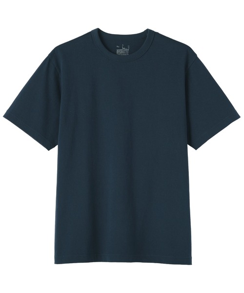 無印良品(ムジルシリョウヒン)の「紳士 洗いざらし太番手クルーネック半袖Tシャツ(Tシャツ/カットソー・メンズ・ダークグレー/キナリ/ブルー系/ホワイト/ダークネイビー/ライトブルー/ブラック/ダークグリーン・S/M/L/XL)」の13枚目の写真