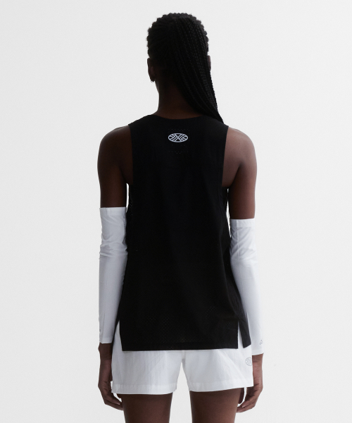 MENASOO(ミナス)の「VENODE Three Track Logo Active Sleeve_Black(Tシャツ/カットソー・レディース・ブラック・1/2)」の4枚目の写真